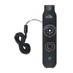 Silbato de supervivencia 6 en 1 con linterna LED y cordón color negro primera vista