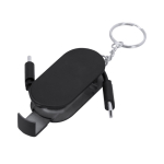 Cable cargador llavero retráctil con soporte para móvil 60W cuarta vista