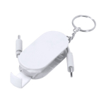 Cable cargador llavero retráctil con soporte para móvil 60W quinta vista