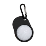 Llavero con mosquetón y diseño gorra de golf con pelota color negro primera vista