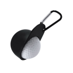 Llavero con mosquetón y diseño gorra de golf con pelota tercera vista