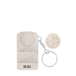 Llavero soporte de caña de trigo con moneda para carro vista principal