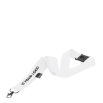 Lanyard clásico de poliéster reciclado con cierre seguridad vista principal