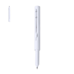 Bolígrafo cúter de plástico con acabado mate y tinta azul