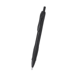 Bolígrafo pulsador de plástico con empuñadura gomosa tinta negra segunda vista