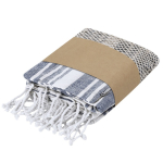 Set bolsa de playa, neceser y pareo a juego de algodón 180g/m² vista con caja