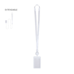 Lanyard extensible con portatarjetas desmontable y clip