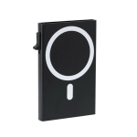 Tarjetero de aluminio con soporte magnético y bloqueo RFID segunda vista