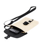 Bandolera de cuero sintético con bolsillo central y cierre hebilla quinta vista