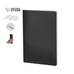 Libreta con tapa blanda de cartón y hojas recicladas a rayas A5