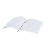 Libreta con tapa blanda de cartón y hojas recicladas a rayas A5 tercera vista