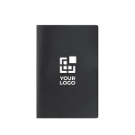 Libreta con tapa blanda de cartón y hojas recicladas a rayas A5 vista principal