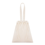 Bolsa de algodón con cuerdas y asas largas reforzadas 180g/m² quinta vista