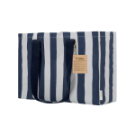 Bolsa de algodón reciclado con fuelle y asas largas 310g/m² cuarta vista