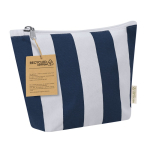 Neceser a rayas con cierre de cremallera algodón reciclado segunda vista