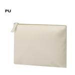 Neceser de piel sintética con compartimiento con cierre de cremallera