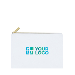 Neceser de poliéster con cierre cremallera dorada para sublimación vista principal