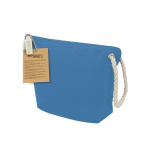 Neceser de algodón reciclado con cordón y cremallera 240g/m² segunda vista