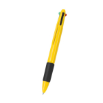 Bolígrafo multicolor 4 en 1 con grip de goma y 4 tintas segunda vista