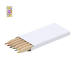 Lápices de madera en estuche de cartón para personalizar