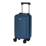 Trolley de plástico rígido con ruedas extraíbles para cabina color azul marino primera vista