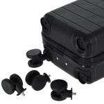 Trolley de plástico rígido con ruedas extraíbles para cabina octava vista