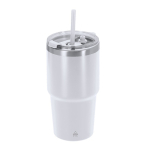 Vaso térmico de acero inoxidable doble pared con pajita 650ml segunda vista