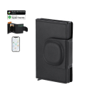 Tarjetero cuero sintético localizador inteligente y cierre magnético