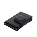 Tarjetero cuero sintético localizador inteligente y cierre magnético tercera vista