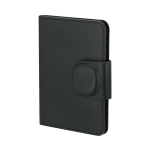 Funda pasaporte de piel sintética con localizador y cierre magnético segunda vista