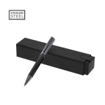 Bolígrafo premium metálico giratorio y recargable tinta azul