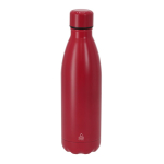 Botella térmica de acero inoxidable reciclado con tapón a juego 500ml color rojo primera vista