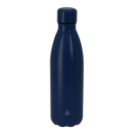 Botella térmica de acero inoxidable reciclado con tapón a juego 500ml color azul marino primera vista