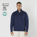 Sudadera unisex con media cremallera de felpa perchada 280g/m²