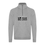 Sudadera unisex con media cremallera de felpa perchada 280g/m² vista principal