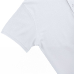 Polo blanca para adultos manga corta de algodón piqué 180g/m² quinta vista