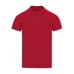 Polo unisex de algodón piqué en varios colores manga corta 180g/m² color rojo primera vista