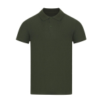 Polo unisex de algodón piqué en varios colores manga corta 180g/m² color verde botella primera vista