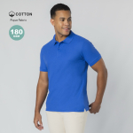 Polo unisex de algodón piqué en varios colores manga corta 180g/m²