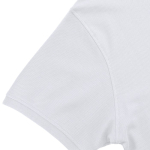 Polo mujer manga corta algodón piqué blanco fit femenino 180g/m² quinta vista
