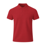 Polo infantil manga corta tejido técnico transpirable 180g/m² color rojo primera vista