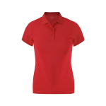Polo entallado mujer manga corta tejido técnico 180g/m² color rojo primera vista