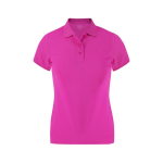 Polo entallado mujer manga corta tejido técnico 180g/m² color fucsia primera vista