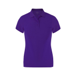 Polo entallado mujer manga corta tejido técnico 180g/m² color morado primera vista