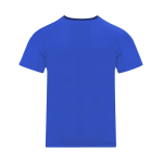 Camiseta técnica infantil de poliéster manga corta 135g/m² color azul primera vista