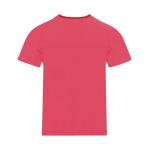 Camiseta técnica infantil de poliéster manga corta 135g/m² color rosa fluorescente primera vista