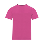 Camiseta técnica infantil de poliéster manga corta 135g/m² color fucsia primera vista