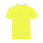 Camiseta técnica infantil de poliéster manga corta 135g/m² color amarillo fluorescente primera vista