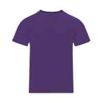 Camiseta técnica infantil de poliéster manga corta 135g/m² color morado primera vista