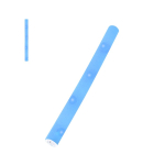 Barra de espuma con luces fijas e intermitentes y pilas de botón